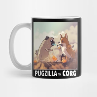 Pugzilla vs Corg Mug